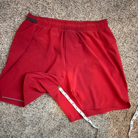 Lululemon Men’s Shorts - Red 6” athletic shorts. - Picture 4 of 4
